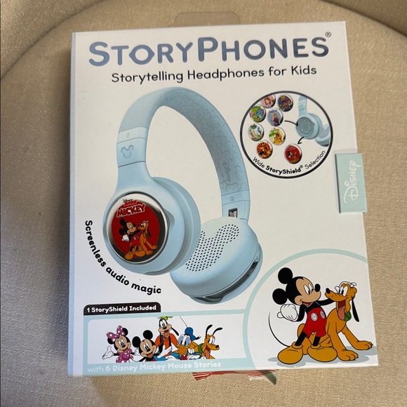 Disney Other - Disney StoryPhones Blue Kids Headphones with Mickey Mouse